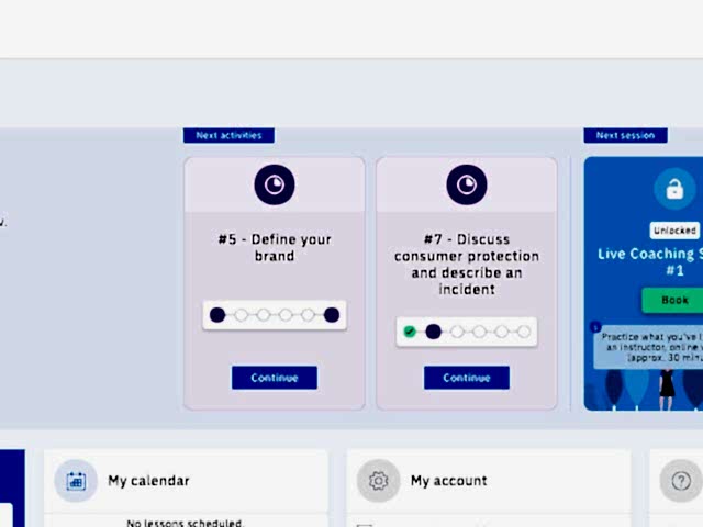 online Almanca kursu - Adım 1 - öğrenme platformuna giriş yapın - online german course