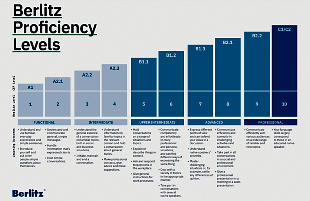 Almanca seviyeleri ve açıklamaları tablosu