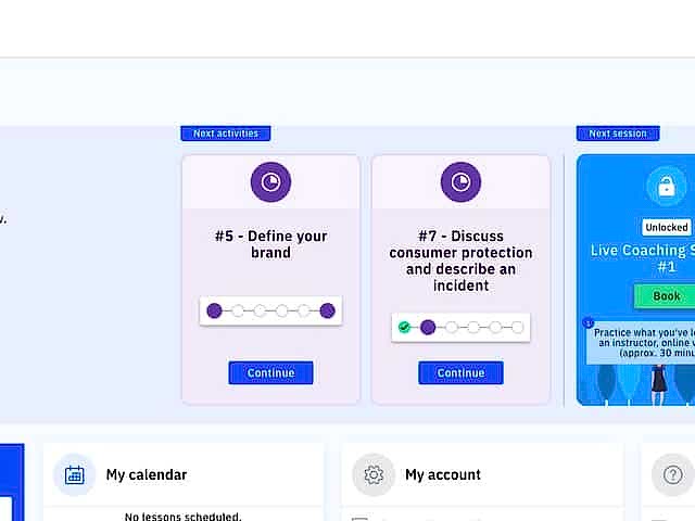 online Fransızca kursu adım 1 - ögrenme platformuna giriş yapın online french course